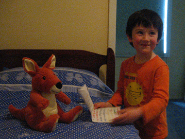 zach & stuffed roo